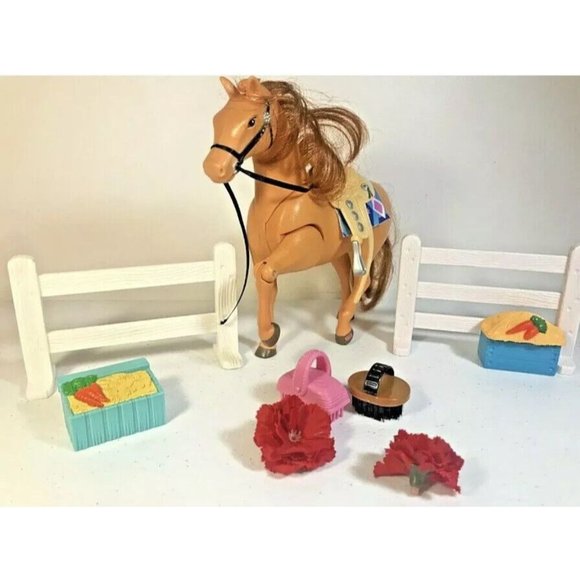 HORSE FISHER PRICE 8" Brown Mane Tail & Accessories Toy Sound Effects Lot 8 - Picture 9 of 10